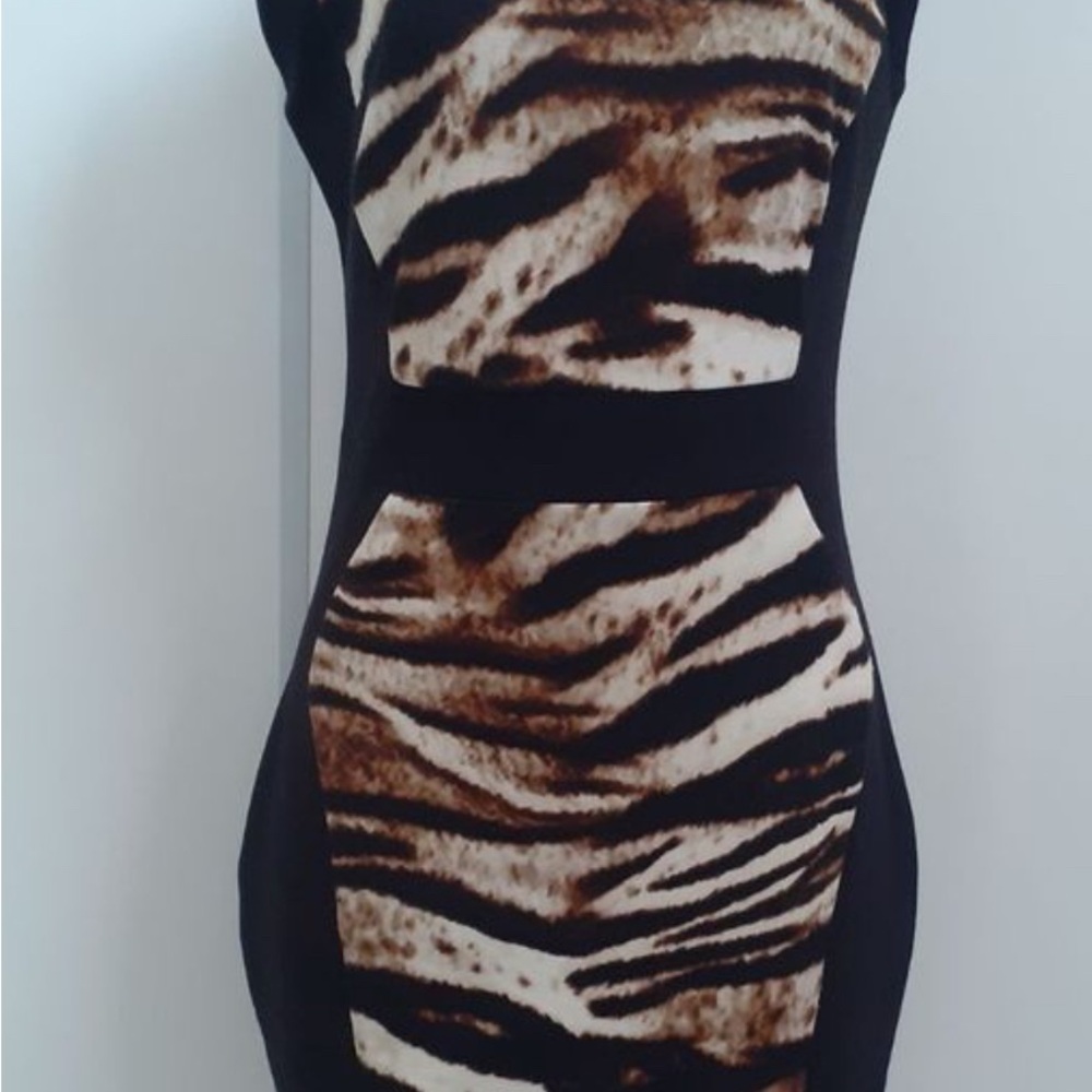 Calvin Klein Animal Print Mini Dress